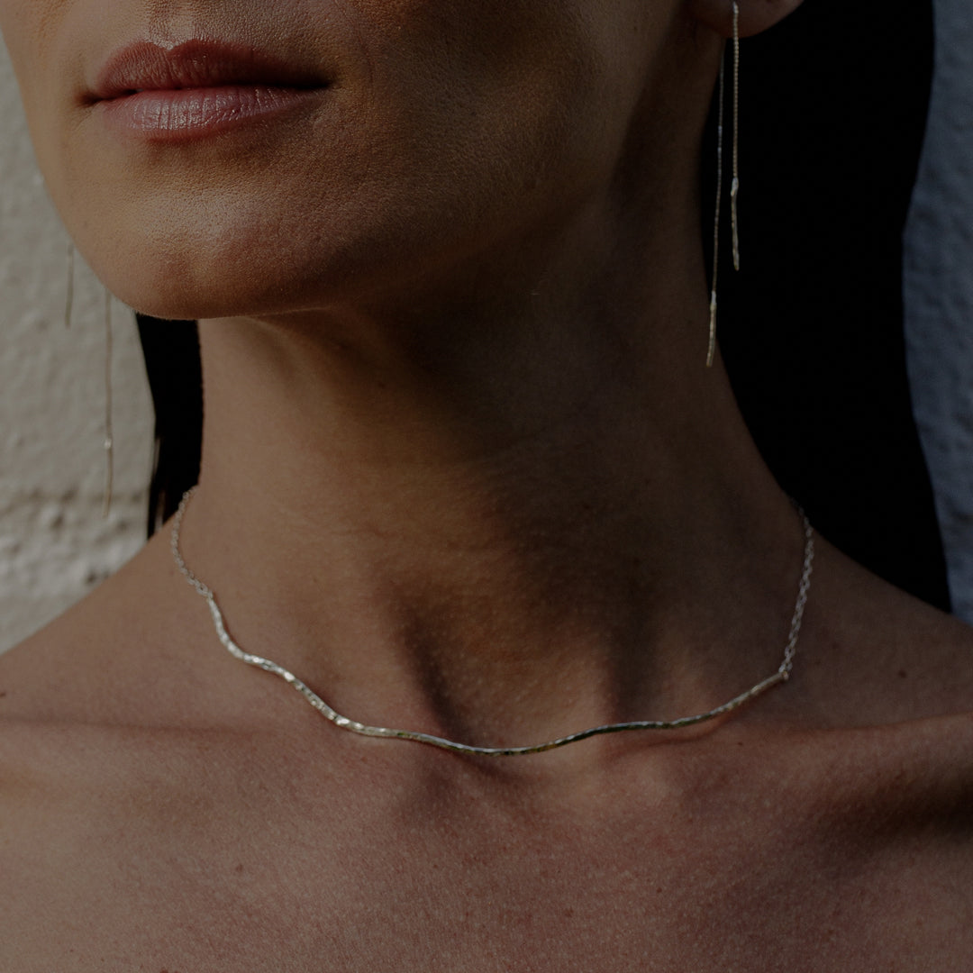 Choker Minimal Prata