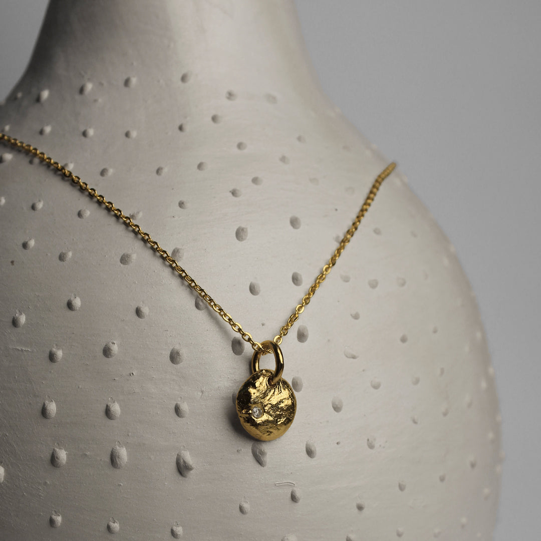 Pingente Treasure Golden Diamante