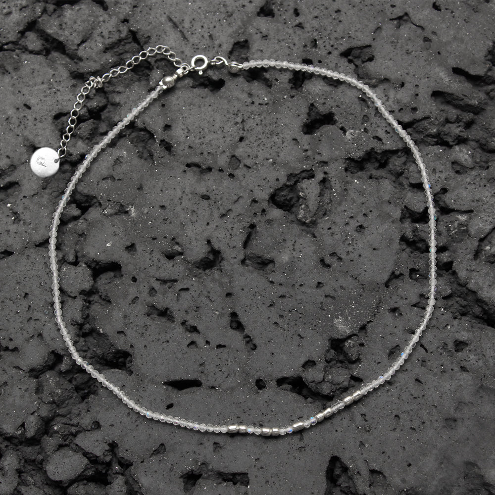 Colar Pedra da Lua Branca