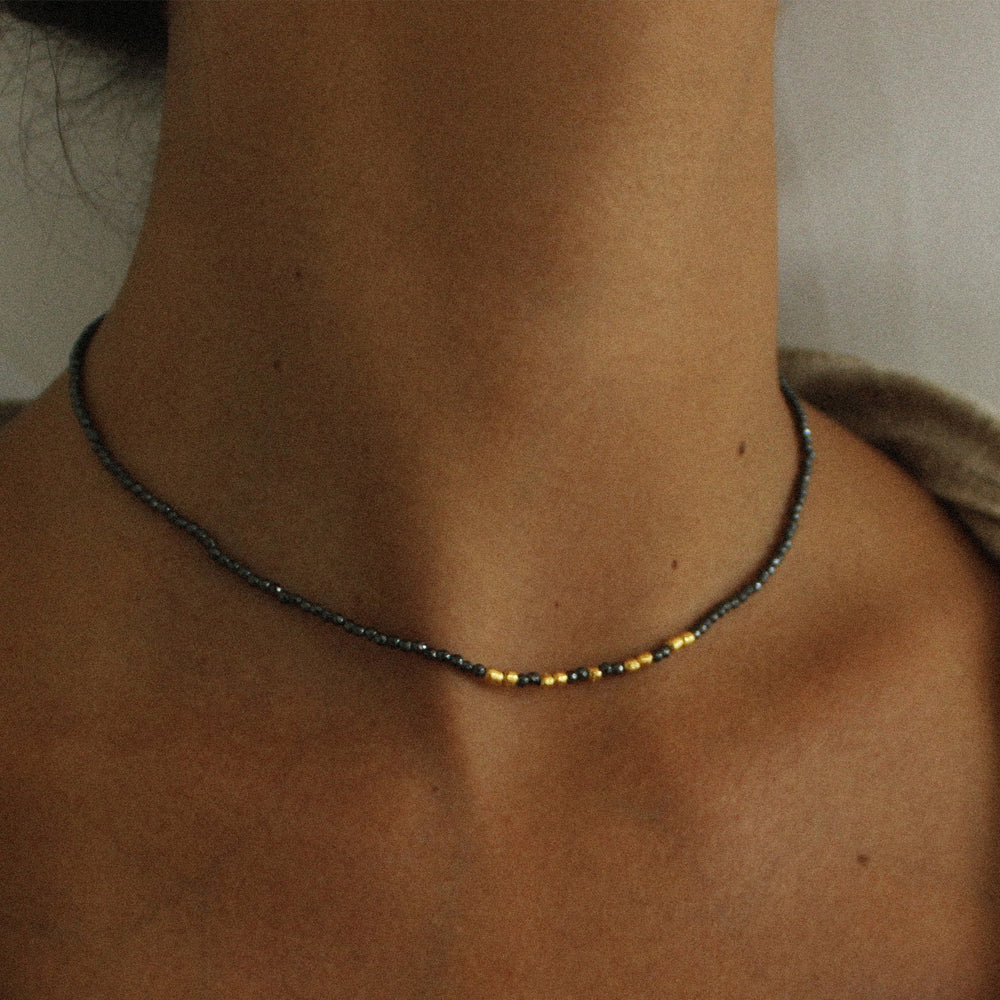 Colar Hematita Golden