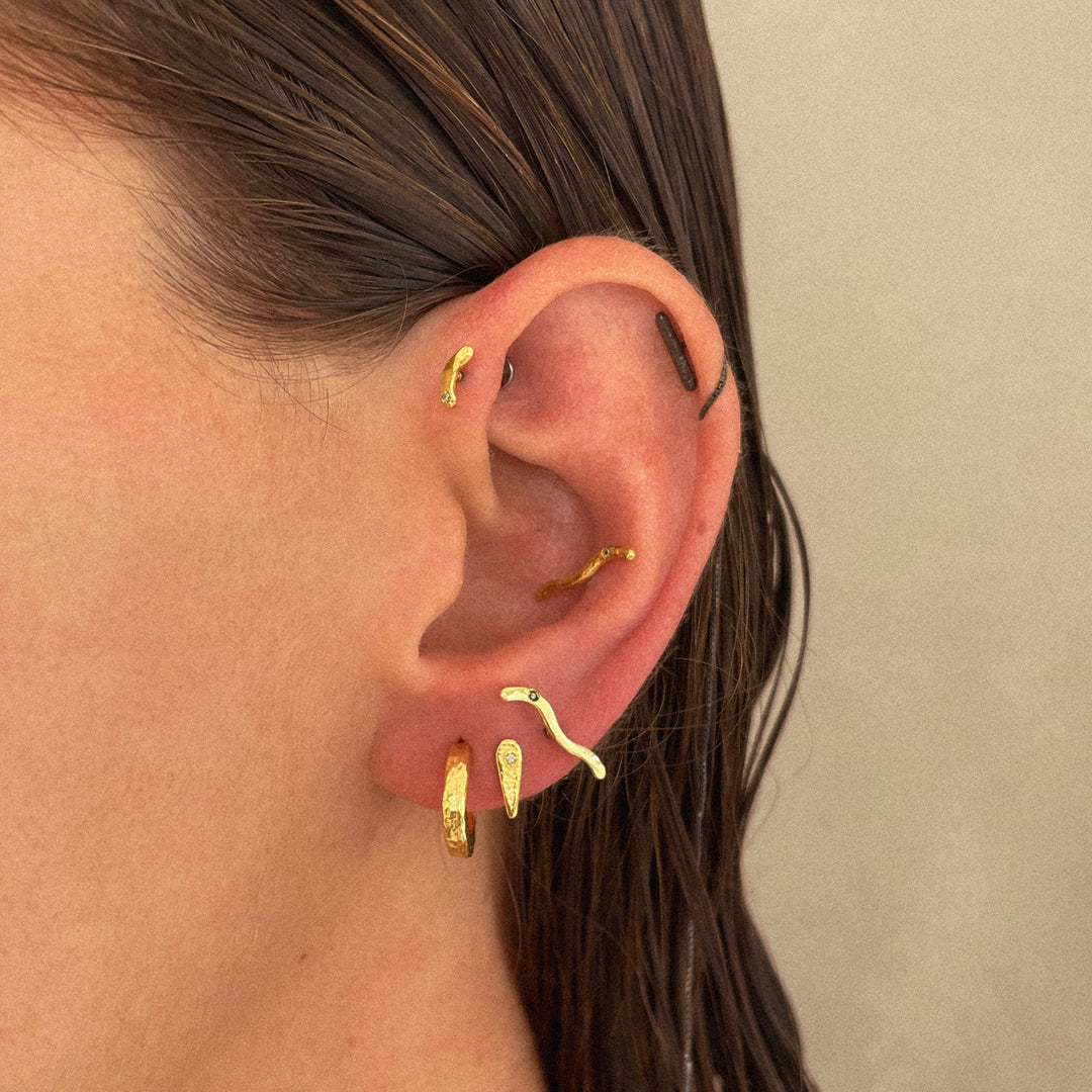 Argola Mini Imperfeita Golden