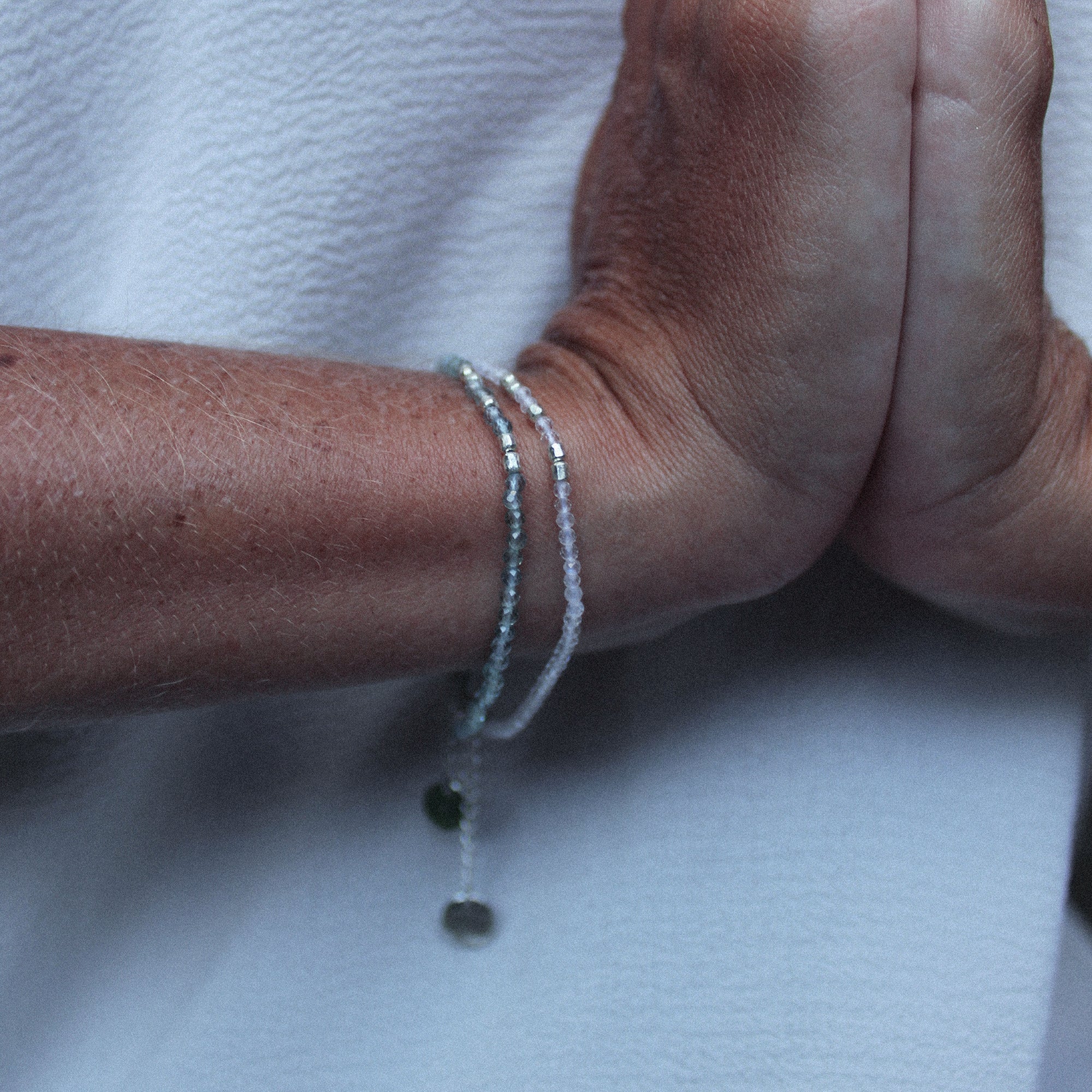 Pulseira Pedra da Lua Branca