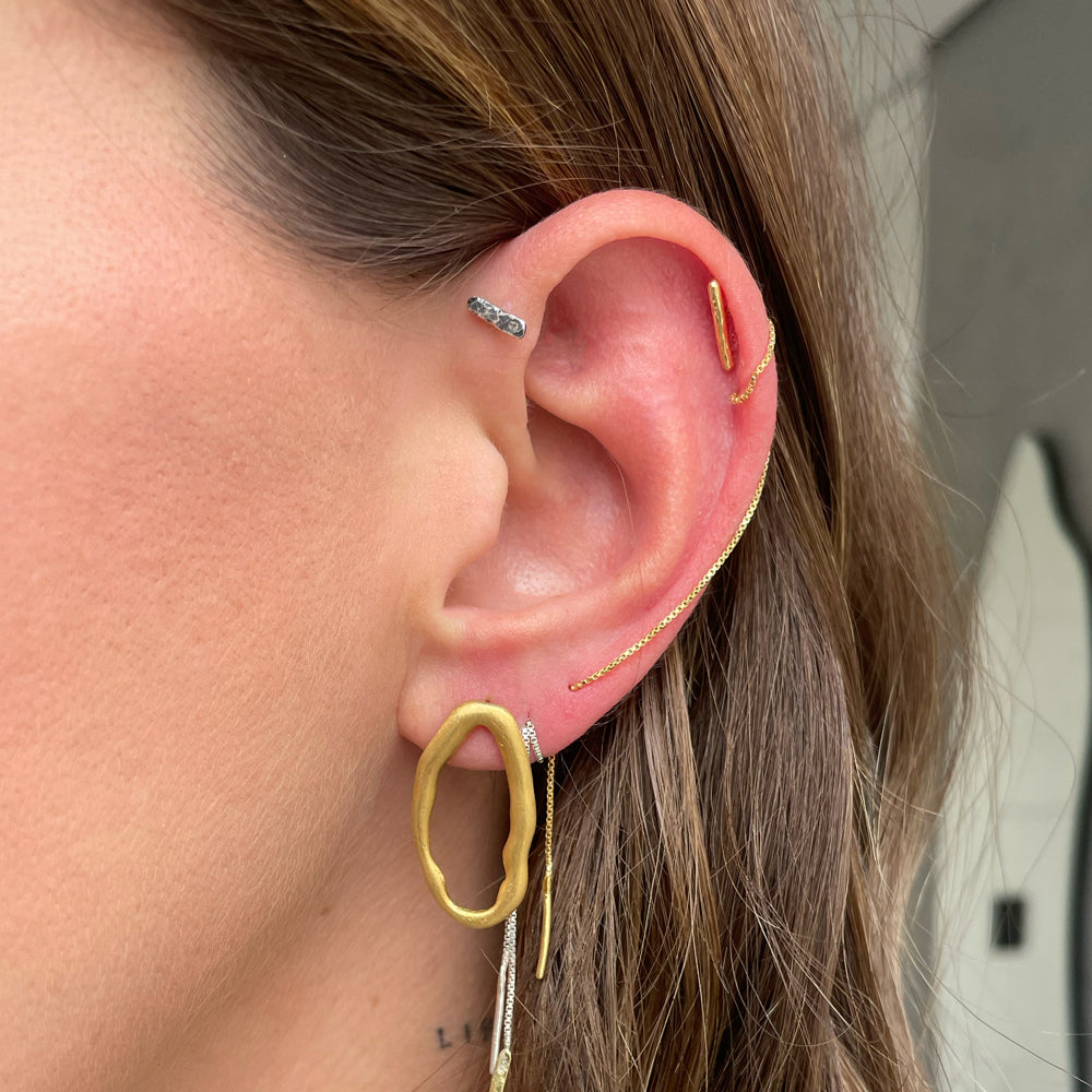 Brinco Fio Imperfeito Golden