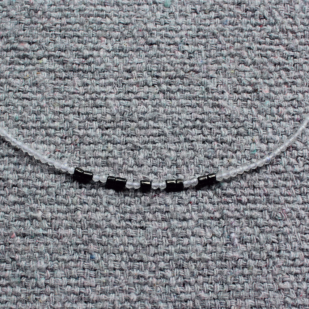 Colar Pedra da Lua Branca