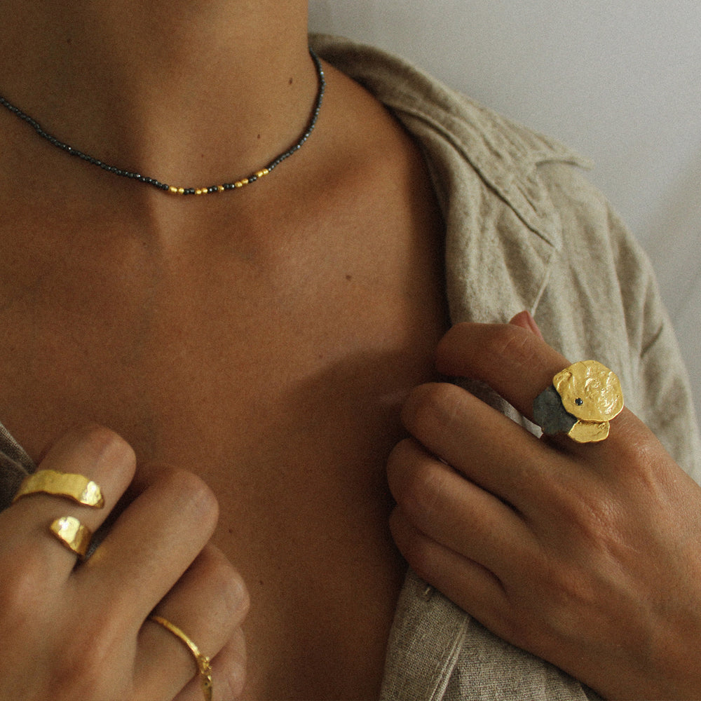 Colar Hematita Golden